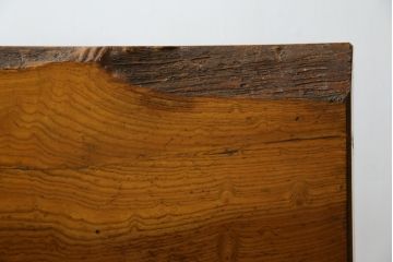 中古　美品　総欅一枚板　ケヤキの木目を楽しめる!重厚な佇まいが魅力的な衝立て(つい立て、パーテーション)(定価約120万円)(R-058318)