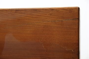 中古　美品　総欅一枚板　ケヤキの木目を楽しめる!重厚な佇まいが魅力的な衝立て(つい立て、パーテーション)(定価約120万円)(R-058318)
