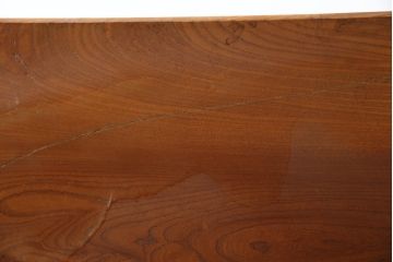 中古　美品　総欅一枚板　ケヤキの木目を楽しめる!重厚な佇まいが魅力的な衝立て(つい立て、パーテーション)(定価約120万円)(R-058318)