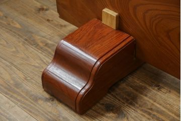中古　美品　総欅一枚板　ケヤキの木目を楽しめる!重厚な佇まいが魅力的な衝立て(つい立て、パーテーション)(定価約120万円)(R-058318)