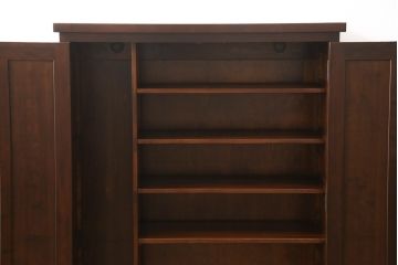 中古　美品　松本民芸家具　シンプルなデザインが魅力的な特注品の下駄箱(靴箱、シューズボックス、収納棚、戸棚)(R-058334)