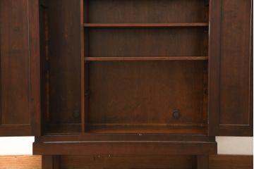 中古　美品　松本民芸家具　シンプルなデザインが魅力的な特注品の下駄箱(靴箱、シューズボックス、収納棚、戸棚)(R-058334)