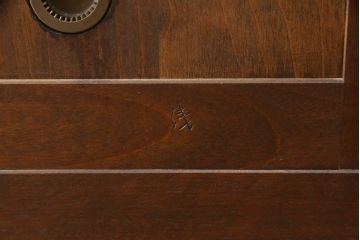 中古　美品　松本民芸家具　シンプルなデザインが魅力的な特注品の下駄箱(靴箱、シューズボックス、収納棚、戸棚)(R-058334)