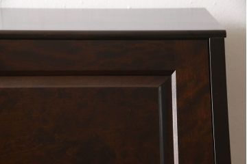 中古　北海道民芸家具　洗練された佇まいが魅力的なライティングビューロー(簿記机、在宅ワーク、在宅用ワークデスク、机、引き出し)(R-058335)