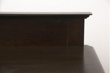 イギリスアンティーク　オーク材　ツイストレッグがおしゃれなサイドテーブル(コンソールテーブル、作業台)(R-058337)