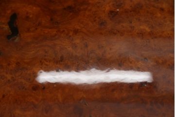 和製ヴィンテージ　特大!!　花梨材(カリン材)　極厚天板9cm　葡萄杢が楽しめる一枚板の座卓(ローテーブル、センターテーブル、ビンテージ)(R-058338)