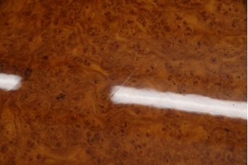 和製ヴィンテージ　特大!!　花梨材(カリン材)　極厚天板9cm　葡萄杢が楽しめる一枚板の座卓(ローテーブル、センターテーブル、ビンテージ)(R-058338)