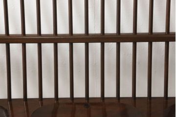 中古　美品　松本民芸家具　クラシカルなデザインが美しいウィンザーチェア(ウィンザーベンチ、長椅子、3人掛けベンチ、ウインザーチェア)(R-058342)