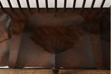 中古　美品　松本民芸家具　クラシカルなデザインが美しいウィンザーチェア(ウィンザーベンチ、長椅子、3人掛けベンチ、ウインザーチェア)(R-058342)