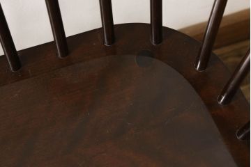 中古　美品　松本民芸家具　クラシカルなデザインが美しいウィンザーチェア(ウィンザーベンチ、長椅子、3人掛けベンチ、ウインザーチェア)(R-058342)