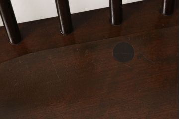 中古　美品　松本民芸家具　クラシカルなデザインが美しいウィンザーチェア(ウィンザーベンチ、長椅子、3人掛けベンチ、ウインザーチェア)(R-058342)