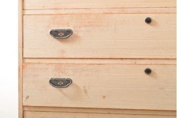 中古　国産　職人手造り　小振りなサイズで取り入れやすい総桐箪笥(並厚、総桐たんす、小箪笥、サイドチェスト、衣装タンス、引き出し)(R-058346)
