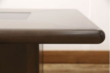 中古　美品　モリシゲ(森繁)　シンプルで洗練された雰囲気が漂う囲炉裏型センターテーブル(ローテーブル、座卓)(R-058352)