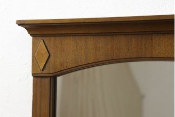 中古　美品　DREXEL HERITAGE(ドレクセルヘリテイジ)　Triune(トライユン)シリーズ　ウォールミラー(定価約12万円)(壁掛けミラー、鏡)(R-058353)