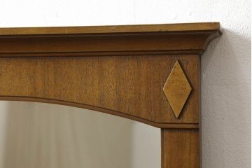 中古　美品　DREXEL HERITAGE(ドレクセルヘリテイジ)　Triune(トライユン)シリーズ　ウォールミラー(定価約12万円)(壁掛けミラー、鏡)(R-058353)