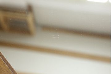 中古　美品　DREXEL HERITAGE(ドレクセルヘリテイジ)　Triune(トライユン)シリーズ　ウォールミラー(定価約12万円)(壁掛けミラー、鏡)(R-058353)