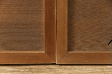 アンティーク建具　和の風情が感じられる透かし彫り欄間2枚セット(明かり取り、明り取り)(R-058356)