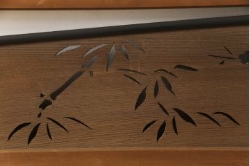 アンティーク建具　和の風情が感じられる透かし彫り欄間2枚セット(明かり取り、明り取り)(R-058356)