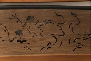 アンティーク建具　和の風情が感じられる透かし彫り欄間2枚セット(明かり取り、明り取り)(R-058356)