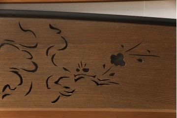 アンティーク建具　和の風情が感じられる透かし彫り欄間2枚セット(明かり取り、明り取り)(R-058356)