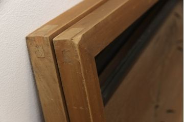 アンティーク建具　和の風情が感じられる透かし彫り欄間2枚セット(明かり取り、明り取り)(R-058356)