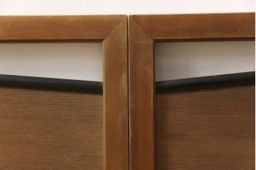 アンティーク建具　和の風情が感じられる透かし彫り欄間2枚セット(明かり取り、明り取り)(R-058356)