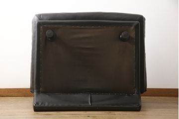 中古　美品　Poltromec(ポルトロメック)社　ジェミニシリーズ　レザー(本革)　1人掛けソファ(一人掛け、1Pソファ)(定価約30万円)(R-058362)