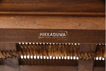 中古　希少な絶版品!　美品　アジアン家具　ヒッカドゥワ(HIKKA DUWA)　チーク材　シンプルな縦型飾り棚(オープンラック、オープンシェルフ)(R-058369)