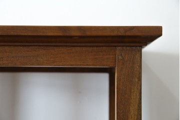 中古　希少な絶版品!　美品　アジアン家具　ヒッカドゥワ(HIKKA DUWA)　チーク材　シンプルな縦型飾り棚　(R-058369)