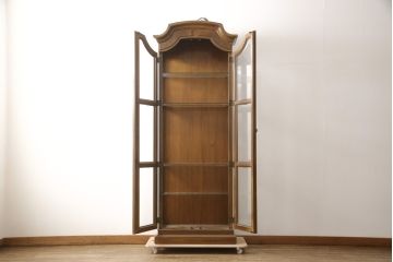 中古　美品　DREXEL HERITAGE(ドレクセルヘリテイジ)　品のある佇まいが魅力的なキュリオケース(定価約62万円)(飾り棚、ガラスケース、ショーケース、キャビネット、陳列棚)(R-058371)