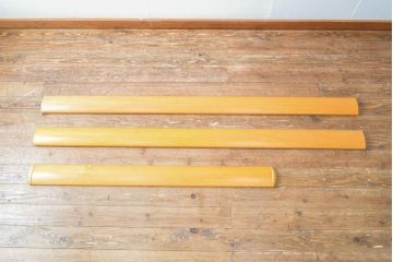 中古　美品　arflex(アルフレックス)　GERBERA(ガーベラ)　チェリー材　温かみのある木の風合いとシンプルなデザインが魅力的なベッドフレーム(ダブルベッド、ダブルサイズ)(定価約38万円)(R-058374)