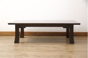 中古　美品　北海道民芸家具　HM4052　シンプルで美しい、和モダンスタイルにぴったりの座卓(ローテーブル、センターテーブル)(R-058377)