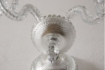 超美品　2018年製　フランス　baccarat(バカラ)　ゼニス　ウォールユニット　エレガントな雰囲気と煌めく美しさが魅力のウォールランプ(シャンデリア、壁掛け照明、壁付け照明、フルレッドクリスタルガラス)(定価約77万円)(R-058389)