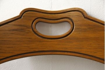 中古　美品　DREXEL HERITAGE(ドレクセルヘリテイジ)　ESPERANTO(エスペラント)　美しい曲線を描く木製フレームが目を惹くキャスター付きチェア(サイドチェア、ダイニングチェア、ワークチェア、椅子、イス)(定価約20万円)(R-058392)