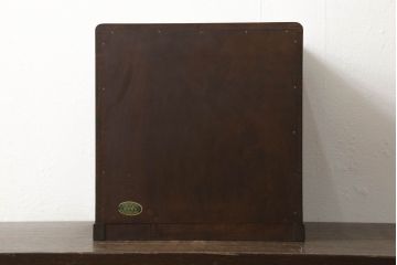 中古　美品　伝統工芸　日光彫り　大胆にあしらわれた花の図柄が魅力的な小引き出し(小物収納・卓上収納)(R-058401)