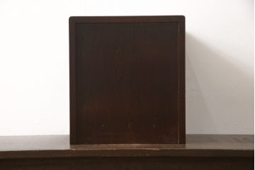 中古　美品　伝統工芸　日光彫り　大胆にあしらわれた花の図柄が魅力的な小引き出し(小物収納・卓上収納)(R-058402)