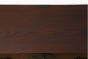 和製アンティーク　美品!　激レア　まるまるとした兎(うさぎ)をかたどった金具が珍しい東北衣装箪笥・上段(時代箪笥、和タンス、収納たんす、引き出し)(R-058407)