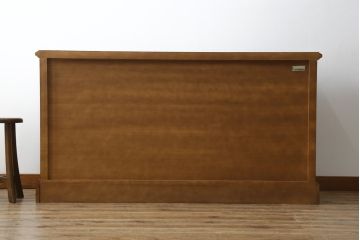 中古　美品　インテリアえぞ(EZO)製　えぞ民芸　引き出し11杯　品のある佇まいが美しいワイドチェスト(サイドボード、引き出し)(R-058415)