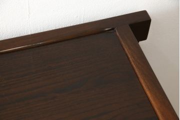 中古　美品　総欅(ケヤキ)材　和モダンな雰囲気を醸し出す水屋箪笥サイドボード(キャビネット、食器棚、戸棚、収納棚)(R-058420)