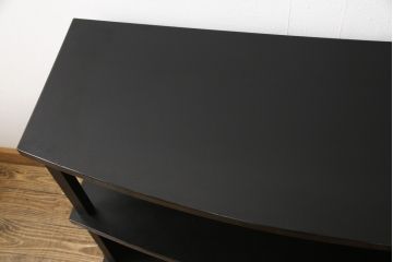 中古　展示品　讃岐塗り　漆塗り　赤と黒のコントラストが空間に凛とした印象をもたらすサイドボード(定価約70万円)(茶棚、茶箪笥、収納棚、戸棚、キャビネット)(R-058423)