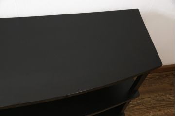 中古　展示品　讃岐塗り　漆塗り　赤と黒のコントラストが空間に凛とした印象をもたらすサイドボード(定価約70万円)(茶棚、茶箪笥、収納棚、戸棚、キャビネット)(R-058423)
