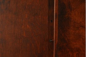 中古　美品　北の匠　山室家具製作所　シンプルなデザインで取り入れやすい水屋箪笥サイドボード(収納棚、戸棚、食器棚)(R-058436)