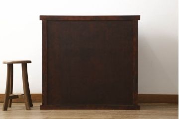 中古　美品　北の匠　山室家具製作所　シンプルなデザインで取り入れやすい水屋箪笥サイドボード(収納棚、戸棚、食器棚)(R-058436)