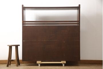 和製ビンテージ　希少な絶版品!　民芸城山　日本の伝統美を感じられる、金具が立派なサイドボード(茶棚、茶箪笥、収納棚、飾り棚、ヴィンテージ)(R-058438)