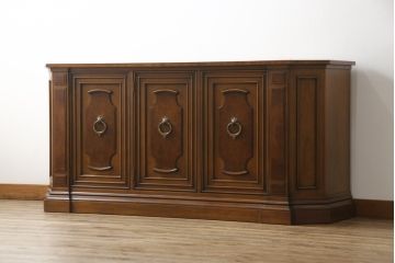 中古　美品　マホガニー材　DREXEL HERITAGE(ドレクセルヘリテイジ)　FRANCESCA(フランチェスカ)シリーズ　クリデンザ(クレデンザ、収納棚、キャビネット、サイドボード)(定価約90万円)(R-058440)