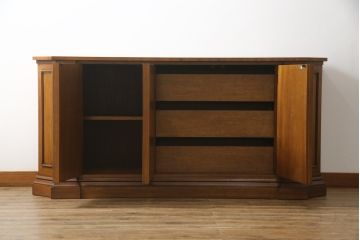 中古　美品　マホガニー材　DREXEL HERITAGE(ドレクセルヘリテイジ)　FRANCESCA(フランチェスカ)シリーズ　クリデンザ(クレデンザ、収納棚、キャビネット、サイドボード)(定価約90万円)(R-058440)