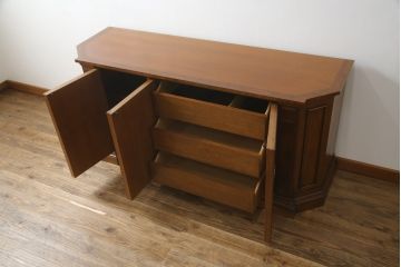 中古　美品　マホガニー材　DREXEL HERITAGE(ドレクセルヘリテイジ)　FRANCESCA(フランチェスカ)シリーズ　クリデンザ(クレデンザ、収納棚、キャビネット、サイドボード)(定価約90万円)(R-058440)