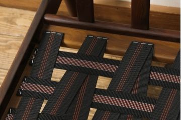 中古　美品　デンマーク　グレーテ・ヤルク(Grete Jalk)デザイン　P.J社製　ローズウッドの滑らかな曲線が美しい2人掛けソファ(二人掛け、2Pソファ)(R-058441)