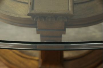 【U様専用】中古　美品　DREXEL HERITAGE(ドレクセルヘリテイジ)　FRANCESCA(フランチェスカ)シリーズ　エレガントなカクテルテーブル(定価約48万円)(センターテーブル、ローテーブル、リビングテーブル、ガラステーブル)(R-058444)