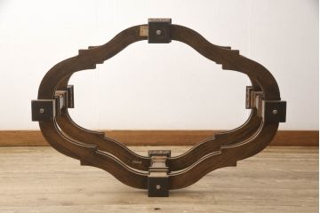 【U様専用】中古　美品　DREXEL HERITAGE(ドレクセルヘリテイジ)　FRANCESCA(フランチェスカ)シリーズ　エレガントなカクテルテーブル(定価約48万円)(センターテーブル、ローテーブル、リビングテーブル、ガラステーブル)(R-058444)